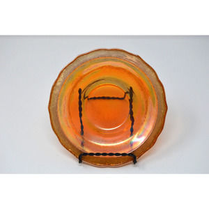 Federal Glass Normandie Pattern Marigold Saucer